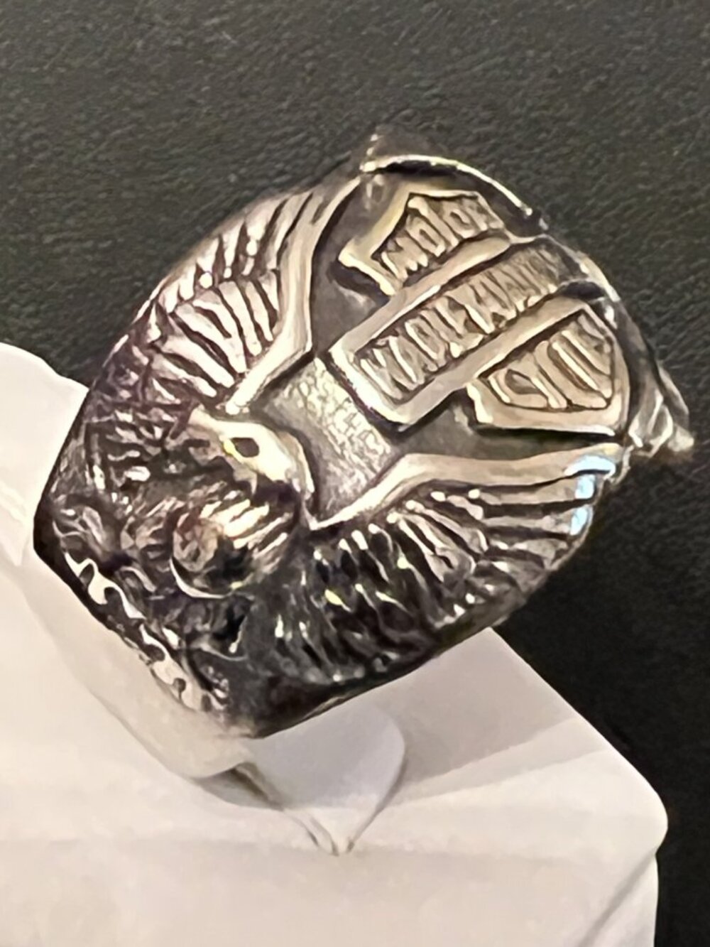Harley-Davidson Eagle Shield Ring Size 11 (282) - Picture 2 of 4